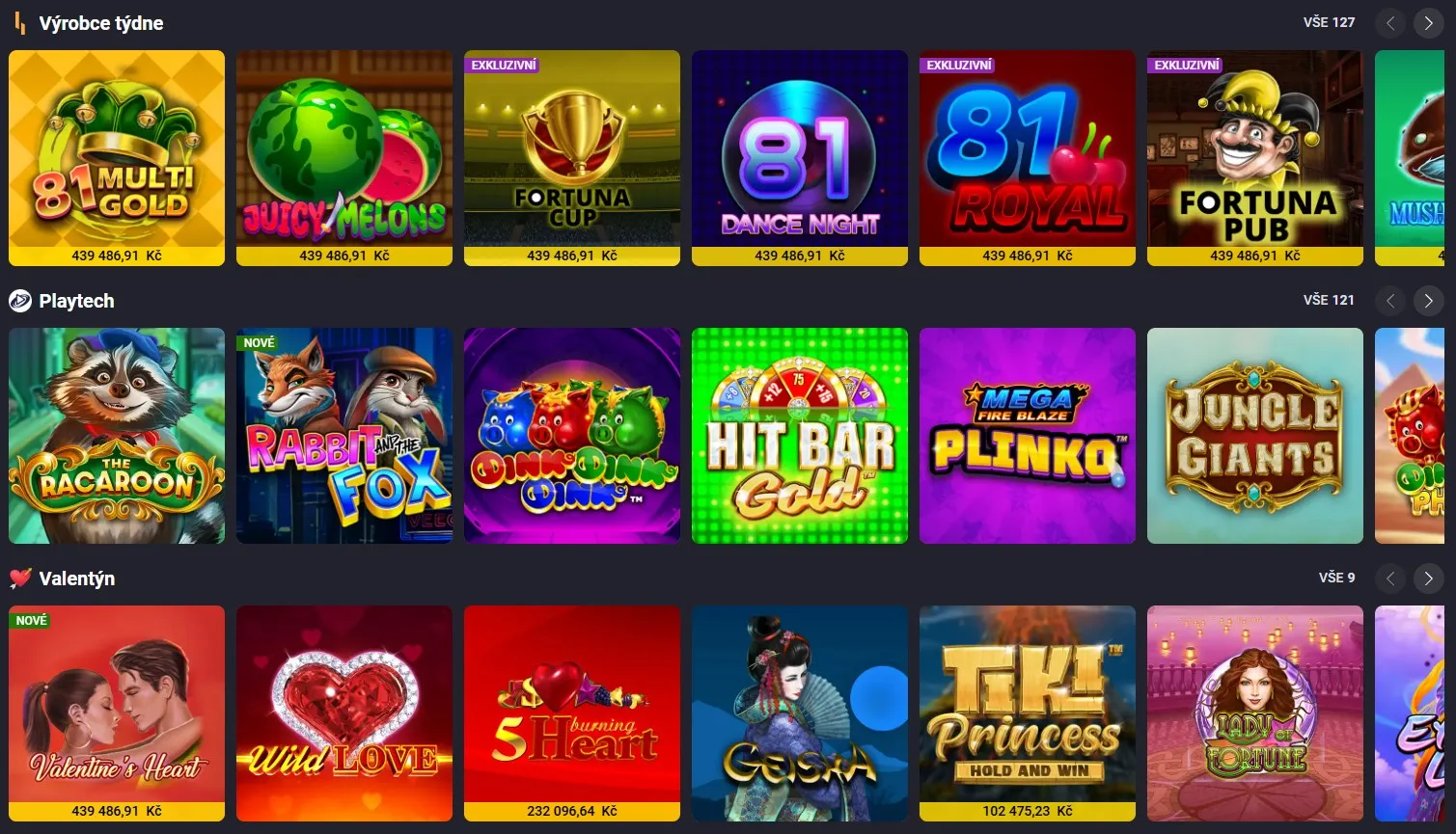 Fortuna Snímek obrazovky 1