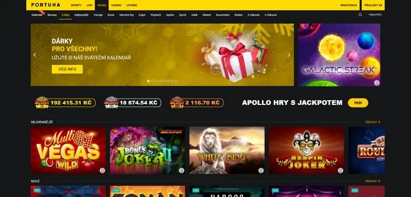 Fortuna Snímek obrazovky 1